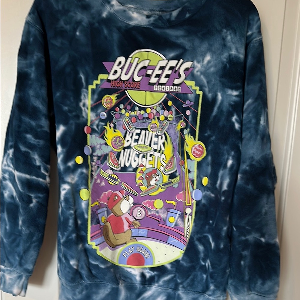 Blue Tie-Dye Sweater
